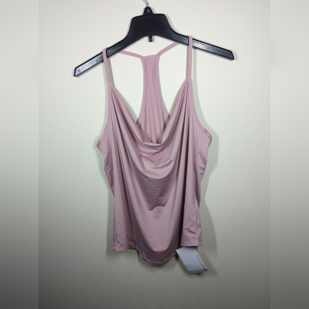 Fabletics Womens Agustina Racer back Athletic Tank Pink Size M Athleisure NWT